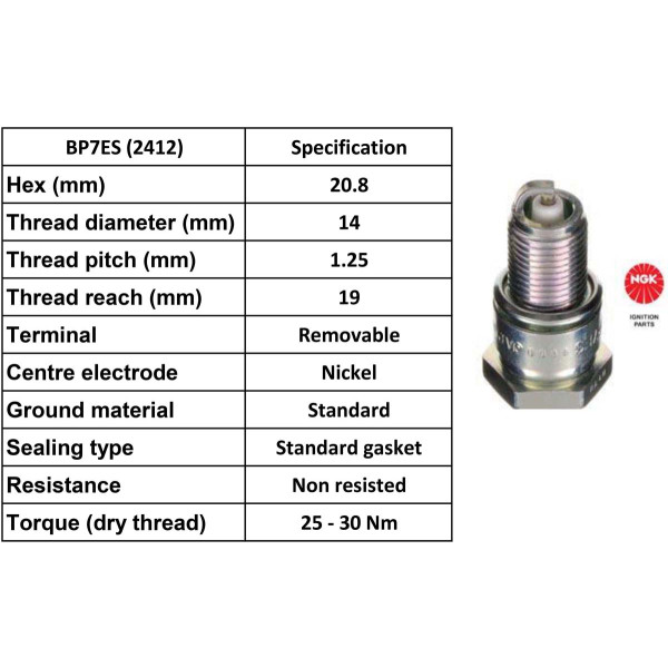 NGK NGK Spark Plug BP7ES Plugs [Box 10]